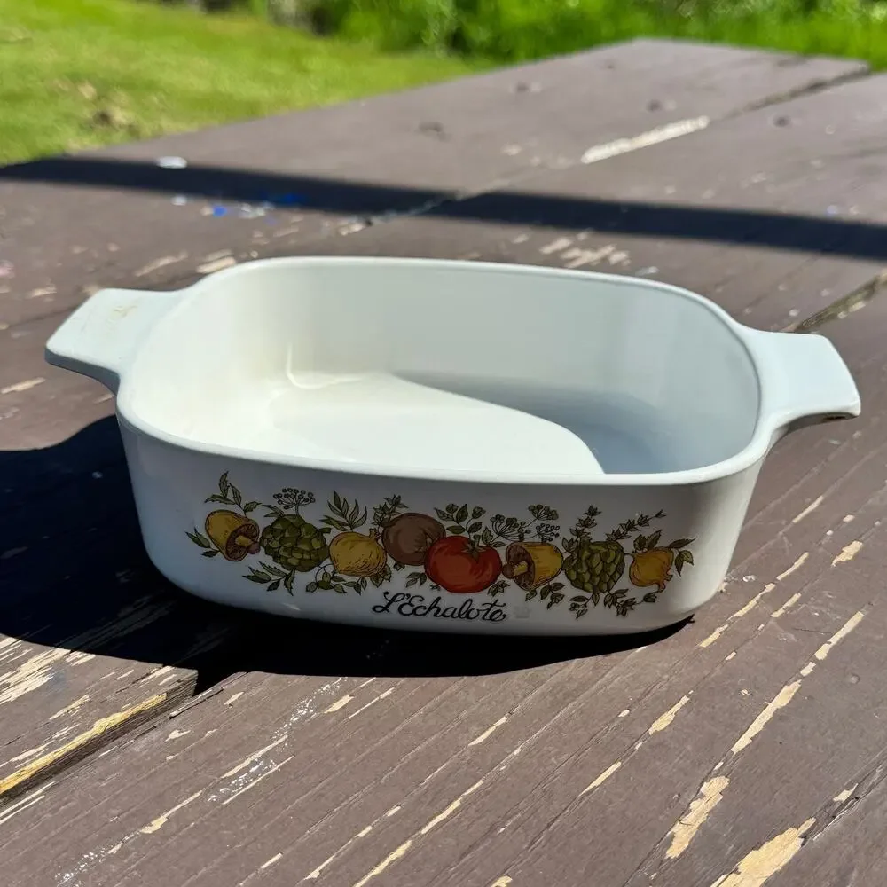Vintage Corning Ware Spice of Life Casserole Dish 1 Liter No Lid